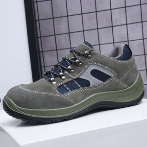 Sapatos de proteção do trabalho para homens com biqueira de aço anti odor anti impacto e anti furos sapatos para canteiros de obras leves resistentes ao desgaste ntis lipa nds alguns orks