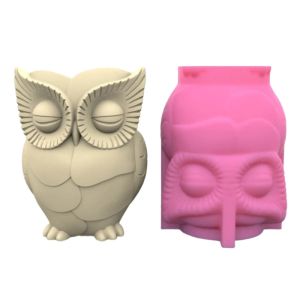 Equipments Succulent Planter Silicone Molds Owl Flower Pots Epoxy Resin Mould for DIY Holder Pen Holder Vase Mold Home Decor R3MC