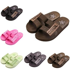 Style14 Homens Mulheres Chinelos Verão Slides Sandálias Verão Preto Rosa Café Verde Azul Costa Banheiro Mens Antiderrapante Chinelo Sandália Tamanho 36-45