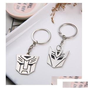 Nyckelringar Lanyards Keychains Lanyards Par Nyckelring Creative Metal Transformers Hanging Ring Gift7301903 Modetillbehör OTHKZ DHWCB