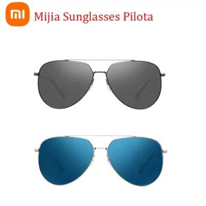 Kontroll Xiaomi Mijia Solglasögon Pilota för män Kvinnor UV400 Oljesäker HD Nylon Polariserad Light Brand Design Sport Driving Sun Glasses