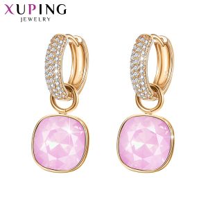 Ожерелья Xuping Jewelry изысканные позолоченные серьги с кристаллами для женщин подарок A00606258