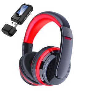 Słuchawki do słuchawek/zestaw słuchawkowy bezprzewodowe słuchawki oraz dla komputera komputerowego PC laptop gamer bluetooth lcd wyświetlacz nadajnik muzyczny hełm może wybrać piosenkę