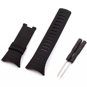 Accessori per orologi per orologi Suunto core da uomo 100% tutti i braccialetti standard cinturino in nastro nero cinturino205C