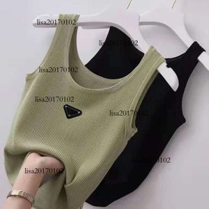 High Quality Women's Knits Top Designer Tanks Tees T Shirts Fashion Temperament Knitted Embroidery Vest Sleeveless Knitted Pullover Womens Sport Tops