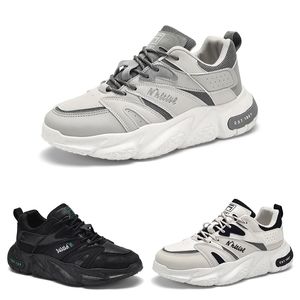 Scarpe da corsa classiche da uomo Comfort morbide allacciate scarpe color crema grigio nero scarpe da ginnastica sportive da uomo