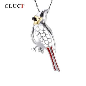 Подвески Cluci Silver 925 Симпатичная кулонная подвеска для ожерелья для ожерелья для ожерелья.