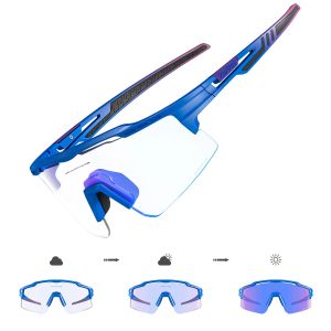 Eyewears Kapvoe UV400 Rot Blau Photochrome Radfahren Sonnenbrille Frauen Outdoor Sport Laufen Skifahren Gläser Männer Straße MTB Fahrrad Brillen