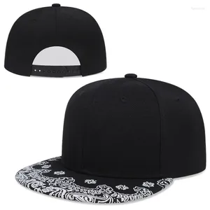 Boll Caps Cashew Flower Korean version av Hip Hop Sports Men and Women Hats European American Flat Brim Hat Fashion Printed Baseba