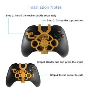 Hjul för Xbox One Gaming Racing Wheel 3D Tryckt mini -ratt Lägg till för Xbox One X / Xbox One S / Elite Controller