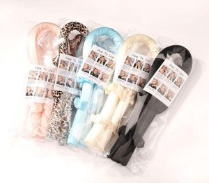 Heatless Curling Rod Headband No Heat Curls Ribbon Hair Rollers Sleeping Soft Curlers DIY Tools5309043