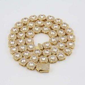 Luxury Jewelry 925 Sterling Silver d Color Vvs Moissanite Diamond Tennis Chain Necklace for Men Women