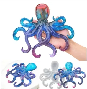 Urządzenia nowe przezroczyste silikonowe forma suszona żywica kwiatowa dekoracyjna rzemiosła DIY DUŻA Octopus Forma Epoksydowe formy żywicy epoksydowe do biżuterii