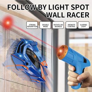 Laser guided solid wall climbing and remote control car racing radical model Christmas gift 240221