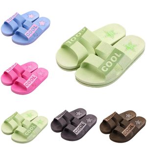 Style29 män kvinnor tofflor sommar glider sandaler sommar svartrosa kaffe grön blå kust badrum män antiskid toffel sandal storlek 36-45