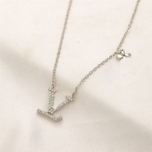 Роскошные дизайнерские ожерелья с подвеской в виде двойной буквы, ожерелье высшего качества, позолоченный кристалл 18 карат, ключичная цепочка со стразами, женская ювелирная цепочка для девочек, подарок