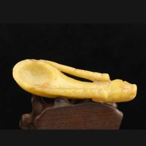 Pendants Old China Natural Jade Hand Carved dragon spoon pendant g