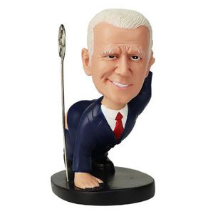 Office Pen Polder Dekoracja Parody Biden Trump Postacie żywica Statua Cartoon Figur Nazwa karty Posiadacz Arts and Craft Decoration