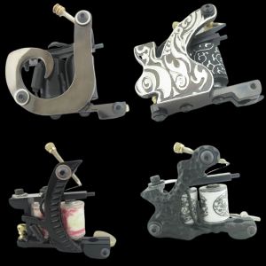 Machine One Top 10 Wrap Coils Tattoo Machine Gun For Permanent Makeup Tattoo Kit Set Equipment Tools Machines Supply