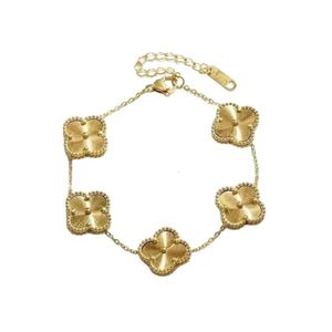 Van-Clef & Arpes Bracelet Designer Women Original Quality Four-Leaf Clover Bracelet Charm Bracelets New Women Necklaces Earring Gold Silver Jewelry