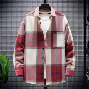 Mens jackets autumn plain shirts jackets lapels long sleeves loose fit comfortable and fashionable street clothing 240221