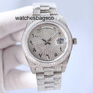 Orologio da uomo Orologio pulito Orologio da uomo Digner con diamanti Movimento meccanico automatico Cinturino da 41 mm Acciaio inossidabile Zaffiro Bracciale alla moda impermeabile