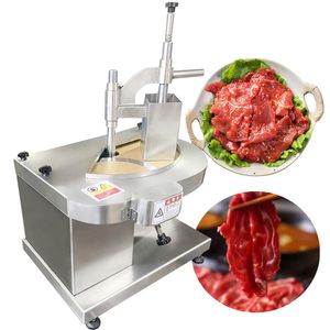 Industrial Round Blade Full Automatic Meat Slicer Cutting Machine Commercial Bacon Fresh Beef Fillet Slic Machine