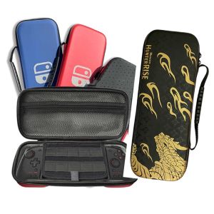 Väskor för Nintendo Switch Hori Split Pad Pro Controller Bärande Case Storage Bag Protection Box Hard Shell Pouch Cover Game Card slot