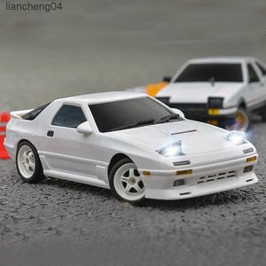 Electric/RC Car RC Car för Mazda LD1802 AE86 1/18 2.4G RC Drift Vehicles Car Esp GyroScope LED -lampor Fullskalad modell Barnleksaker