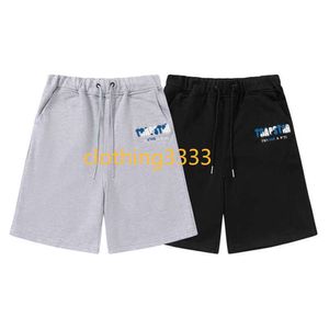 Nischdesigner tryck shorts mäns trapstar träning broderad bokstäver pant kvinnor designer streetwear sportig etikett full mode casual joggers sweatpants