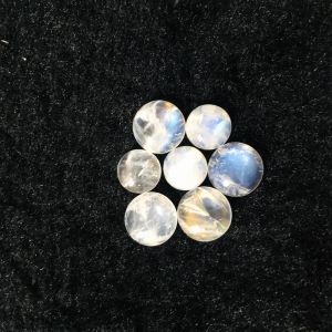 Koraliki 100% naturalny Rainbow Moonstone Bead Cabochon 6 mm 8 mm10 mm 12 mm okrągły pierścień kabin