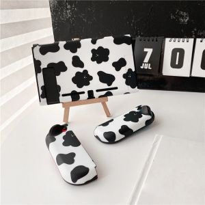 Case Case for Nintendo Switch Shell Cute Black White Cow Soft TPU Ochrata ochronna obudowa Joycon Controller dla Nintendo Switch