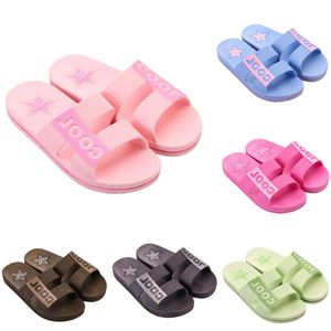 Style19 män kvinnor tofflor sommar glider sandaler sommar svartrosa kaffe grön blå kust badrum män antiskid toffel sandal storlek 36-45