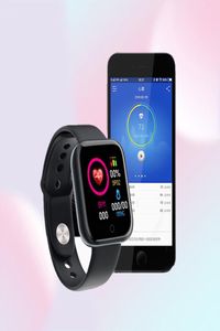 D20 Sport Smart Watches for Man Woman Prezent Digital Smartwatch Fitness Tracker Bransoletka Bransoletka krwi Android iOS Y683413036