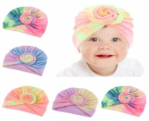 Baby Turban Hat Gradient Toddler Knot Caps Elastic Girls Hairbands Turban Kids Head Wraps Baby Headwear Hair Accessories HHA14402112753