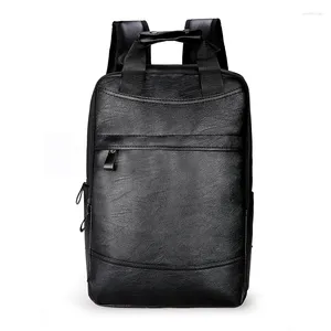 Zaino Weysfor Zaini scolastici in pelle Borsa Moda Impermeabile Viaggi Casual Pacchetti giornalieri Laptop Libro Uomo