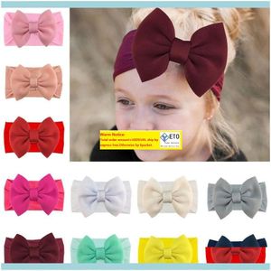 Puff Bows Headbands for Baby Girls Knotbow Nylon Turban Headband for Kids Children Hair Accessories ZZ