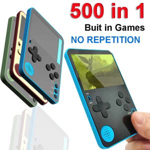 Spelare Handheld Game Console 500 Classic Games Retro Handhled Game Console Ultrathin Mini Pocket Game Play Player för barn och vuxna