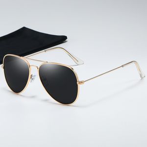 Klasik erkek marka polarize pilot güneş gözlüğü paslanmaz çelik çerçeve sürüş gözlük 3025 güneş gölgeleri gözlükleri kadın UV400
