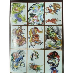 Stencils New Tattoo Manuscripts Dragon Figure Full Back Tatoo Books Pattern China Drawing Head Over Shoulder Book Tattoos Manuscript Sale