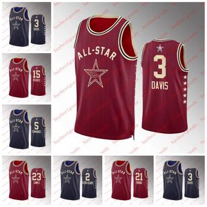 Anthony Davis Demar DeRozan 2024 All Star Basketball Jersey Custom Sched Mens Anthony Edwards Austin Reaves LeBron James Devin Booker Donovan Mitchell Jerseys