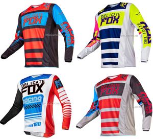 Delicate Fox 180 Race Falcon Nirv Motocross Jersey Dirt Bike Cycling Bicycle MX MTB ATV DH TSHIRTS Offroad Mens Motorcykel Racin9597617