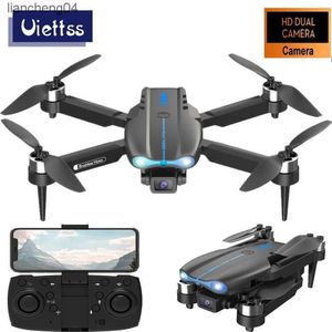 Elektrik/RC Uçak Profesyonel E99 Maks Fırçasız Motor Drone İkili HD Kamera WiFi FPV Mini İHA quadcopter optik akış helikopterleri