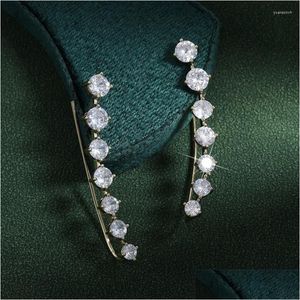 Stud Earrings Masa Ear Clip Bone Korean Style Single Row Seven Star Earring Personality Sweet Girl For Women Drop Delivery Jewelry Otgrj