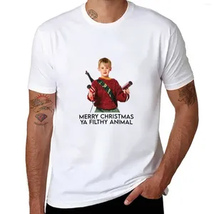 Canotte da uomo Buon Natale Ya Filthy Animal T-shirt manica corta camicetta per un ragazzo Fruit Of The Loom T-shirt da uomo