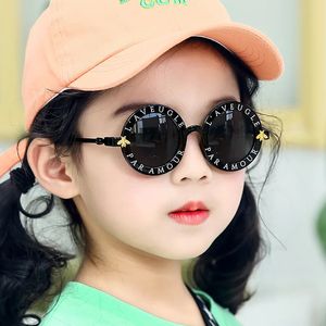 Childrens Bee Sunglasses Girl Baby Boy Cute Round Frame Small Summer Sunglasses Children Glasses Korean Version Fashion Kids 240219