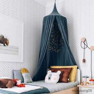 Rete per culla Principessa per bambini Tenda per letto a baldacchino Zanzariera in cotone Tenda appesa Rete per culla Tende da gioco per bambini Casa Teepee Decorazione della camera dei bambini