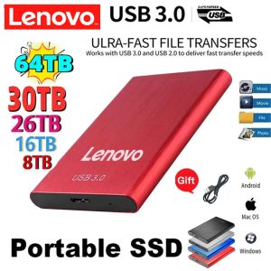 Коробка Lenovo Portable Highspeed 2TB SSD 8TB Внешнее жесткое хранение хранилище USB 3.0 хранилище интерфейса для ноутбуков компьютерная записная книжка