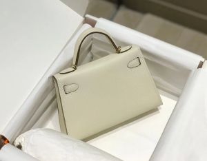 10a çoklu pochette çanta tamamen el yapımı özel çanta 19cm mini epsom sapı kalite tote lüks siyah çanta çapraz çanta omuz nakliye çantası kutu