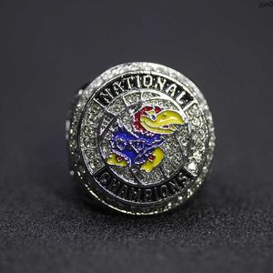 Anéis de banda Ncaa 2022 Universidade de Kansas Jay Hawk Basketball Championship Ring Llrz